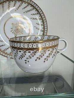 Rare Early 19thC Minton Gilt Decorated Tea Cup & Saucer