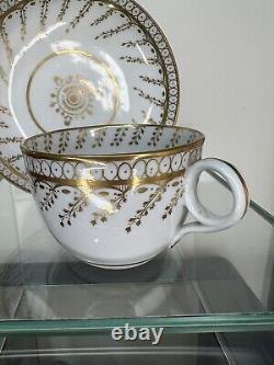 Rare Early 19thC Minton Gilt Decorated Tea Cup & Saucer
