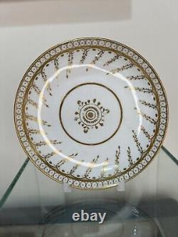 Rare Early 19thC Minton Gilt Decorated Tea Cup & Saucer