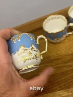 Rare Hand Painted/Gilded 18th Century Porcelain Joblot Coalport, Worcester, Derby