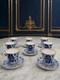 Rare Lomonosov Imperial Porcelain Russian Domes 8 Cups Saucers 22k Gold