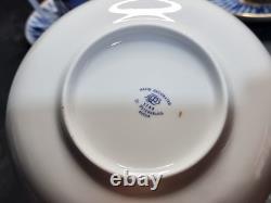 Rare Lomonosov Imperial Porcelain Russian Domes 8 Cups Saucers 22K Gold