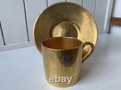 Rare Minton H4601 Rich Gold Encrusted Roses & Branches Coffee Cup & Saucer Set
