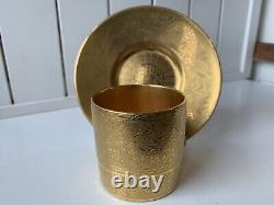 Rare Minton H4601 Rich Gold Encrusted Roses & Branches Coffee Cup & Saucer Set