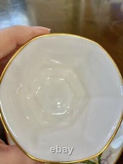 Rare Minton Hand Painted Tiffany Aesthetic Ribbon Bow Tea Cup Saucer Set #2