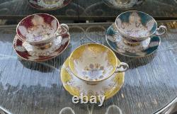 Rare Paragon Fine China 3x Cups And Saucers For Her Majesty The Queen