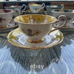 Rare Paragon Fine China 3x Cups And Saucers For Her Majesty The Queen