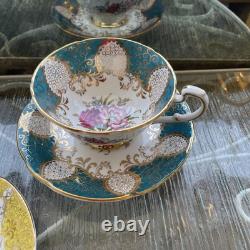 Rare Paragon Fine China 3x Cups And Saucers For Her Majesty The Queen