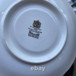 Rare Paragon Fine China 3x Cups And Saucers For Her Majesty The Queen
