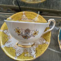 Rare Paragon Fine China 3x Cups And Saucers For Her Majesty The Queen