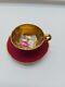 Rare Paragon Gold Cup & Saucer, Floating Rose & Flowers, G6591, Double Warrant
