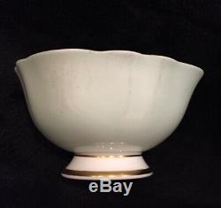 Rare Paragon Pastel Mint Green & Heavy Gold Hibiscus Cup & Saucer A1703