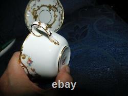 Rare Royal Crown Derby Cup & Saucer Lavish Gilding 4158