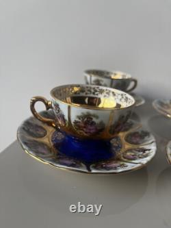 Rare Vintage Adler Love Story Tea Set With Gold