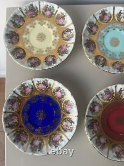 Rare Vintage Adler Love Story Tea Set With Gold