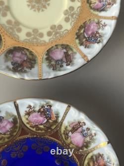 Rare Vintage Adler Love Story Tea Set With Gold