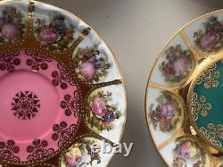 Rare Vintage Adler Love Story Tea Set With Gold
