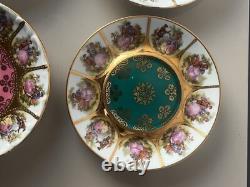 Rare Vintage Adler Love Story Tea Set With Gold