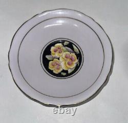Rare Vintage Paragon Lavender Pansy Cup Saucer With Gold Trim Double Warranted