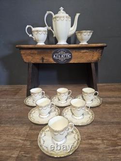Rare Vintage Victorian Hammersley & Co Tea Set In Cream & Gold Nr 1384