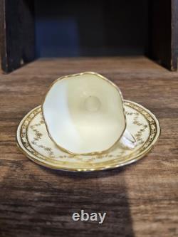 Rare Vintage Victorian Hammersley & Co Tea Set In Cream & Gold Nr 1384