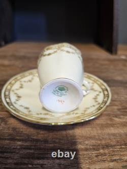Rare Vintage Victorian Hammersley & Co Tea Set In Cream & Gold Nr 1384
