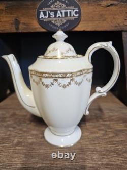 Rare Vintage Victorian Hammersley & Co Tea Set In Cream & Gold Nr 1384