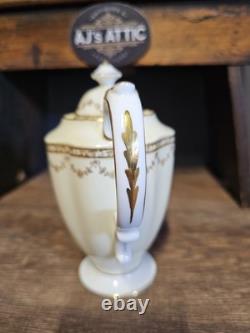 Rare Vintage Victorian Hammersley & Co Tea Set In Cream & Gold Nr 1384