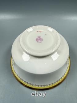 Rare and Exquisite Set of 41 Minton Biarritz Yellow and Gold K138 Tea Set Dishes