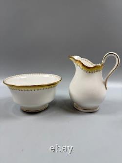 Rare and Exquisite Set of 41 Minton Biarritz Yellow and Gold K138 Tea Set Dishes