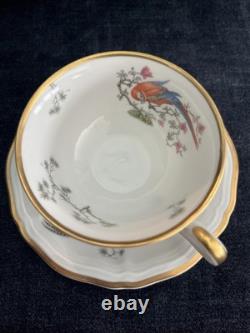 Rare and Vintage Rosenthal Chippendale Pheasant Espresso set Gold Gilt EUC