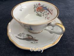 Rare and Vintage Rosenthal Chippendale Pheasant Espresso set Gold Gilt EUC