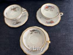 Rare and Vintage Rosenthal Chippendale Pheasant Espresso set Gold Gilt EUC