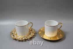 Rare and completely fabulous Edouard Rambaud Limoges coffee cups and saucers