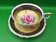 Rare, Vintage Paragon Handpainted Cabbage Rose Cup & Saucer Signed A J Plant