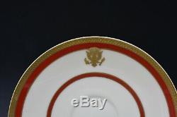 Reagan White House Presidential China Lenox Embassy Red Gold Cup & Saucer