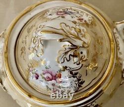 Regency Coalport Ridgeway Rococo Tea Set Cups Saucers Sugar BowlCreamer Etc Gold
