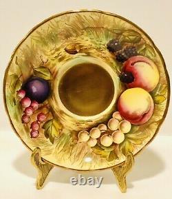 Reserved B Aynsley Gold Tea Cup Saucer Bone China Orchard Fruit Signed 2 Sets