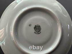 Rhenania Duisdorf Mocha Coffee Cup Saucer In Blue & Gold Circa 1950