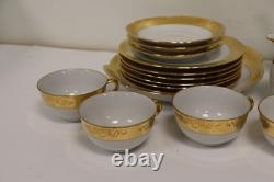 Richard Ginori Vintage Tea set 5 cups, 3 saucers, teapot, milk & sugar jub, 7