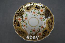 Ridgway 2/1015 Orange Floral Cobalt & Gold Tea Cup & Saucer Circa 1825 B