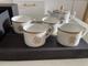 Roberto Cavalli Silk Gold Tea Or Coffee Cups X 4 & Saucers X 4