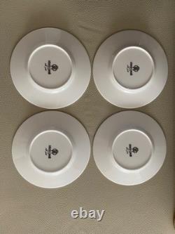 Roberto Cavalli Silk Gold Tea or Coffee Cups x 4 & Saucers x 4