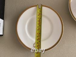 Roberto Cavalli Silk Gold Tea or Coffee Cups x 4 & Saucers x 4