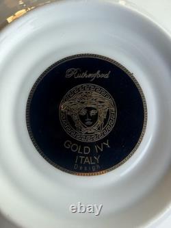 Rosenthal5VERSACE GOLD IVY CUPS & 6 SAUCERS, WING HANDLESOriginal box