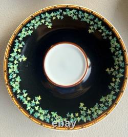 Rosenthal5VERSACE GOLD IVY CUPS & 6 SAUCERS, WING HANDLESOriginal box