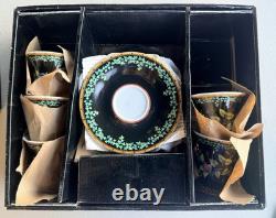 Rosenthal5VERSACE GOLD IVY CUPS & 6 SAUCERS, WING HANDLESOriginal box