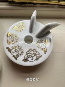 Rosenthal Andy Warhol Golden Angel Espresso set and two candle holders