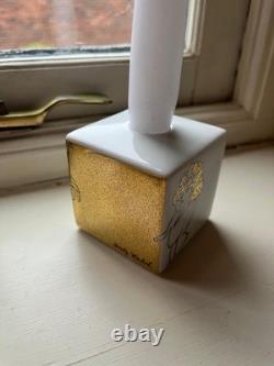 Rosenthal Andy Warhol Golden Angel Espresso set and two candle holders