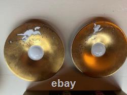 Rosenthal Andy Warhol Golden Angel Espresso set and two candle holders
